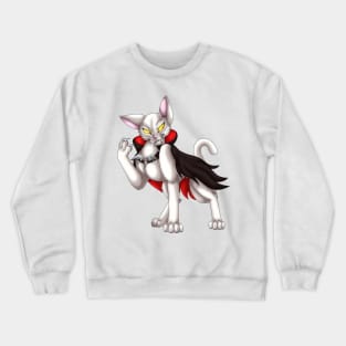 VampiCat: White Crewneck Sweatshirt